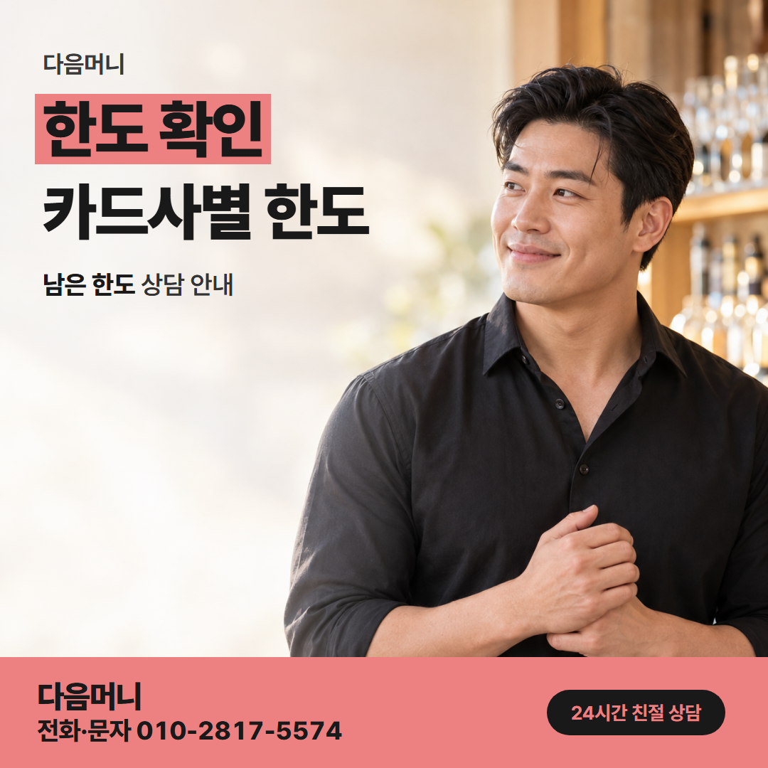 다음머니 서초카드깡 선결제 뒤 다시 늘어난 남은 한도